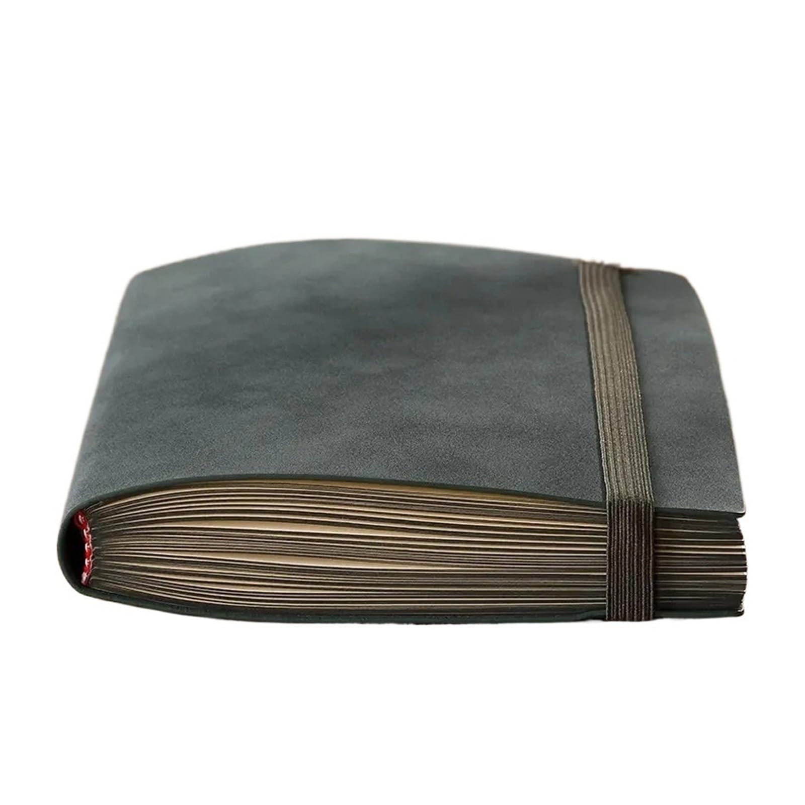 Inspirierendes Notizbuch 2 stücke 256 seiten Schaffell A5 Notebook Notizblock Tagebuch Business Journal Planer Agenda Organizer Notizbuch Büro Schulbedarf(Gray)