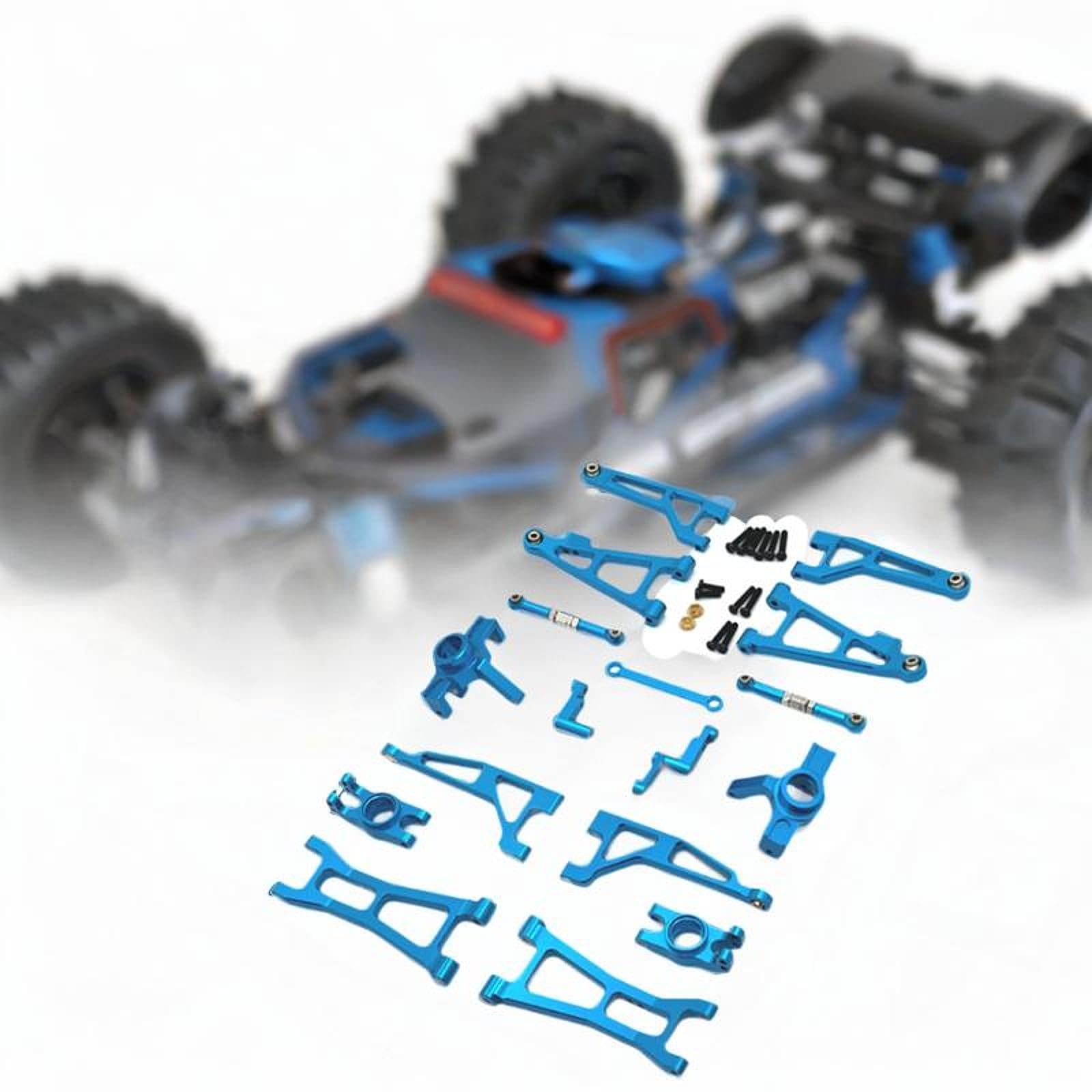 1/16 RC Autoteile, Ersatz, DIY, Robuste Ersatzteile, Montage, Upgrade, RC Autozubehör für 16207 16210 16209 H16 RC SUV, Himmelblau