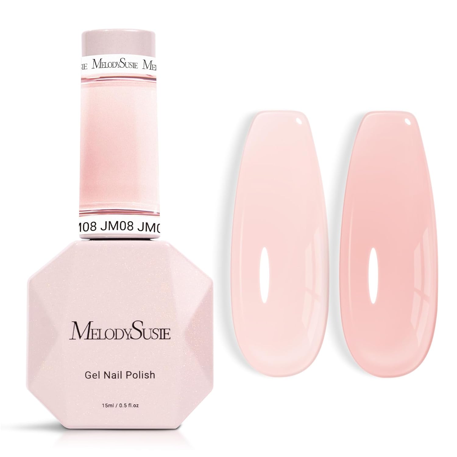Esmalte de uñas gel MelodySusie Jeweliver Nude 0.5 oz