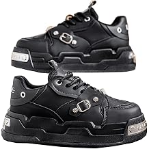Men's Y2K Punk Chunky Platform Trainers Metal Accents Breathable Walking Shoes Streetwear