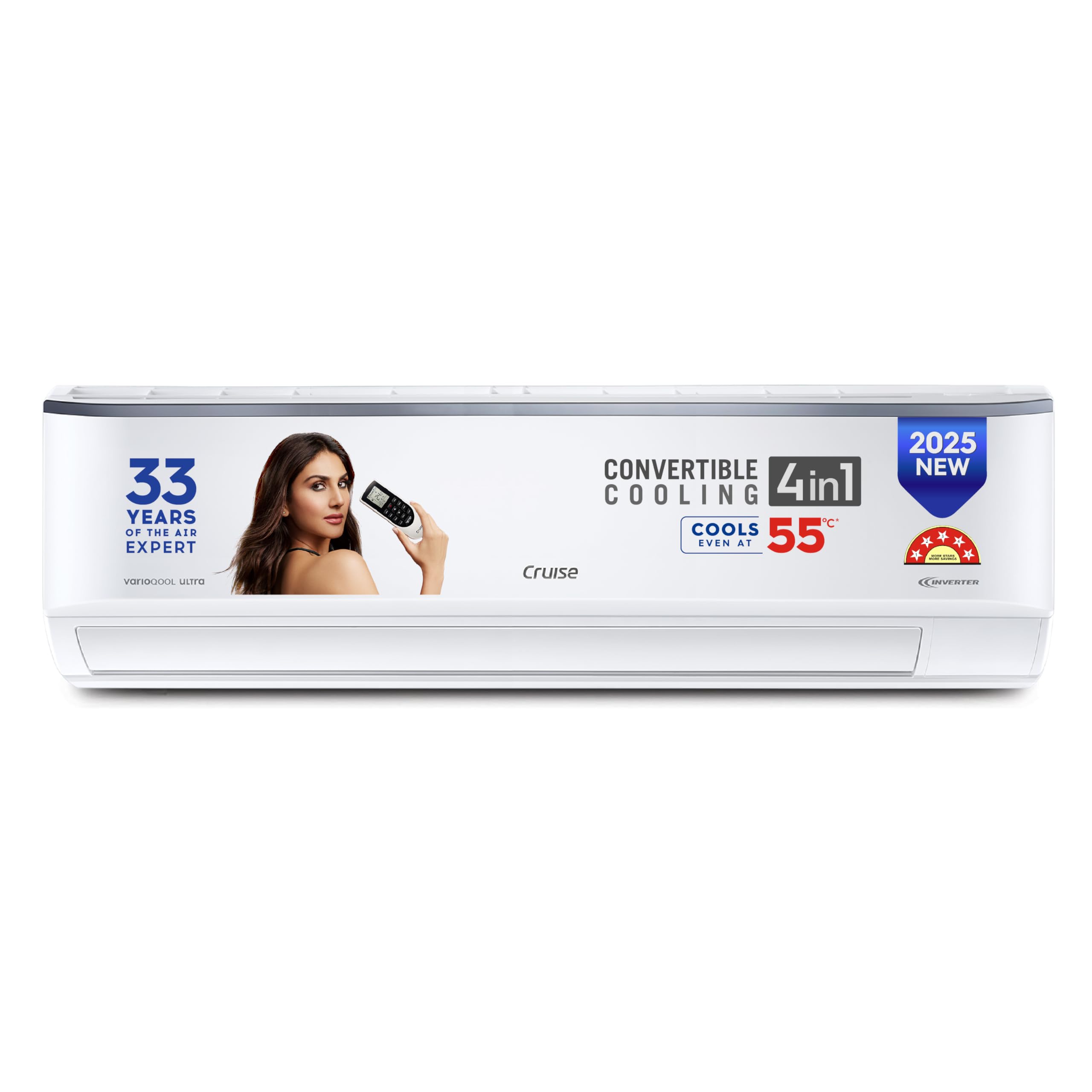 Cruise 2 Ton 5 Star Ultra Inverter Split AC (100% Copper, Convertible 4-in-1, 4 Way Swing, PM 2.5 Filter, Anti-Rust Technology, CWCVBJ-VU5F245, White)-image-15