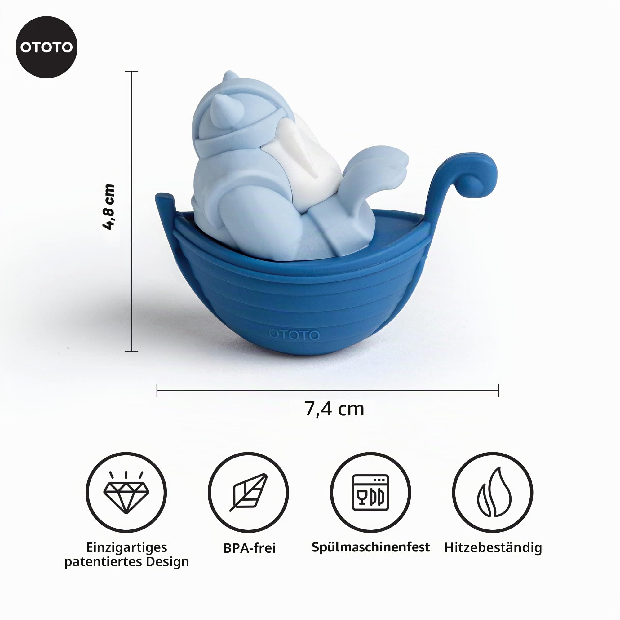 NEU!!! Bjorn Viking Löffelhalter OTOTO - Löffelablage für den Herd, Küchenutensilienhalter, Löffelablage aus Silikon - Kleine Küchenhelfer, lustige Küchenhelfer, KochlöFfelhalter
