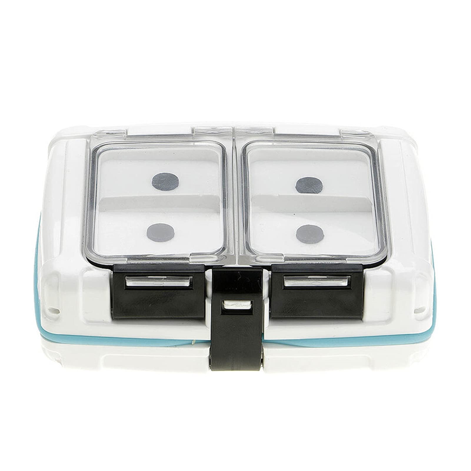 Contenitore per Esche Accessori da Pesca Strumenti Tackle Box Portable Plastic Feeder con Cassa di Cassa di Cabina Magnetica Scatola Porta Attrezzi da Pesca