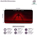 Gifting Domus AOT Desk Mat | The Rumbling Design 11x23 | Large Anime Mouse Pad for Gaming & Study | Waterproof, Heat Resistant & Durable Surface | Eren Titan Desk Accessory gallery image