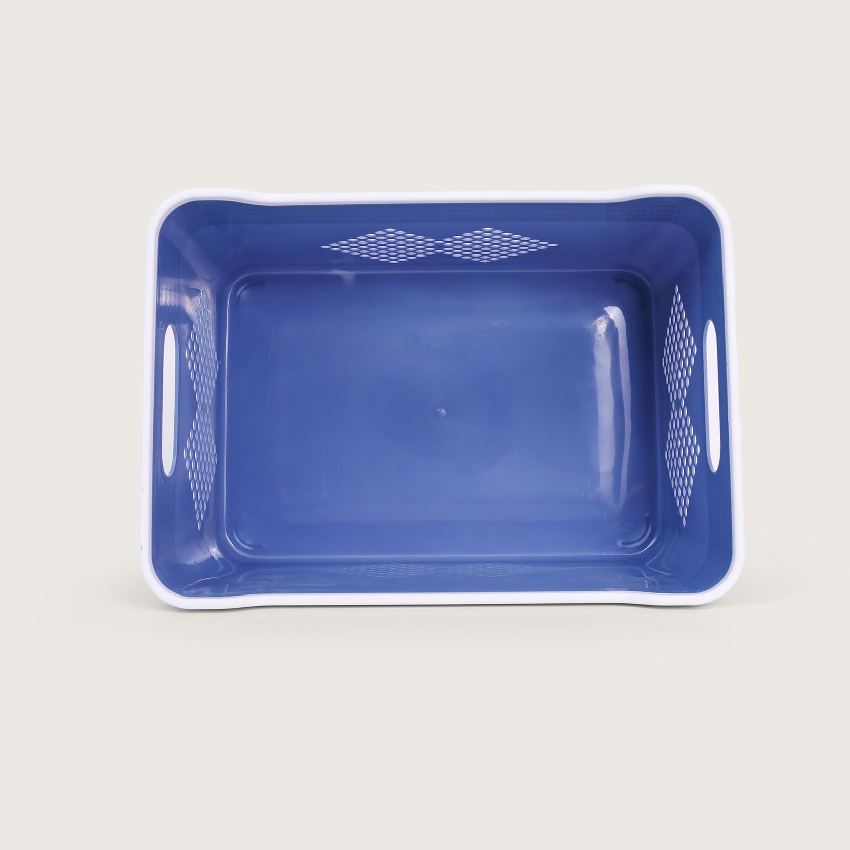 HOME 360 Plastic Storage Baskets | Set of 4 | Multipurpose Organizer Bins | Ideal for Kitchen, Bathroom, Office & Home Use | Durable & Lightweight Plastic Bins for Shelves & Closets 3