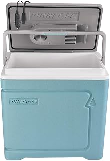 Pinnacle Thermoware Electric Cooler – Large 30L Portable Cooler for Hot and Cold Drinks and Food – 12v Travel Cooler for Car, Camper, RV, Van – Plug-In Cooler Refrigerator for Travel, Fishing, Hunting