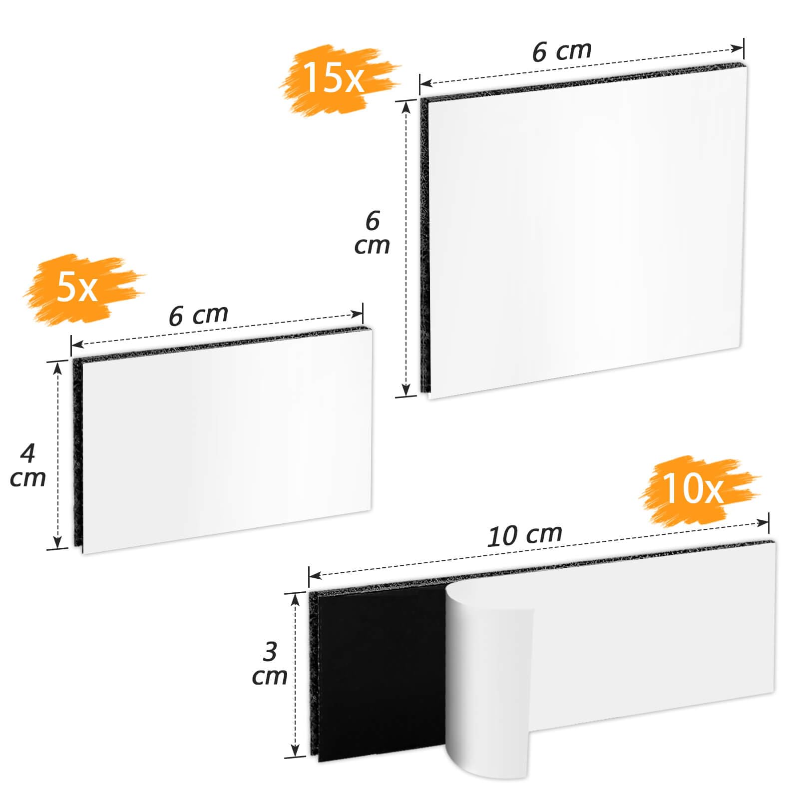 Blooven Rubans Adhésifs 3 Mètre 30 Mm, Bande Agrippantes Adhésives