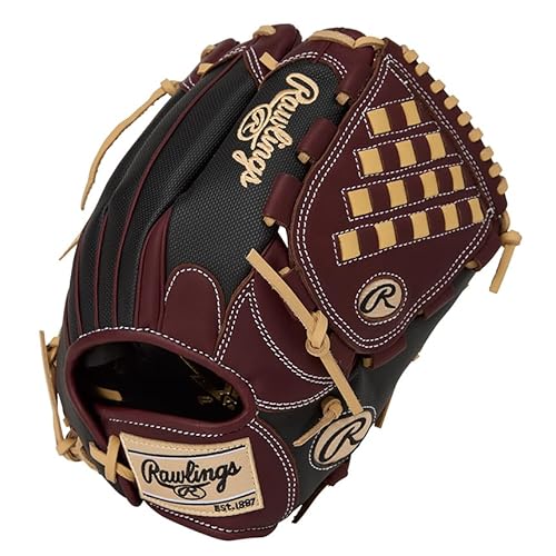ローリングス(Rawlings) 野球用 グラブ グローブ ソフトボール用 女子専用 レディースフィット HOHR DP COLORS GS5FHDKM5 投手用 シェリー/ブラック 11.75インチ ※左投げ用