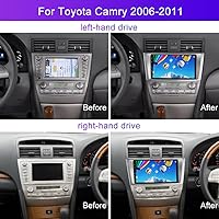 Vista 7 de Rimoody Radio de coche 4core 2G+64G para Toyota Camry 2006-2011 compatible con Canbus Original JBL Navigation, Android Car Stereo Wireless Carplay