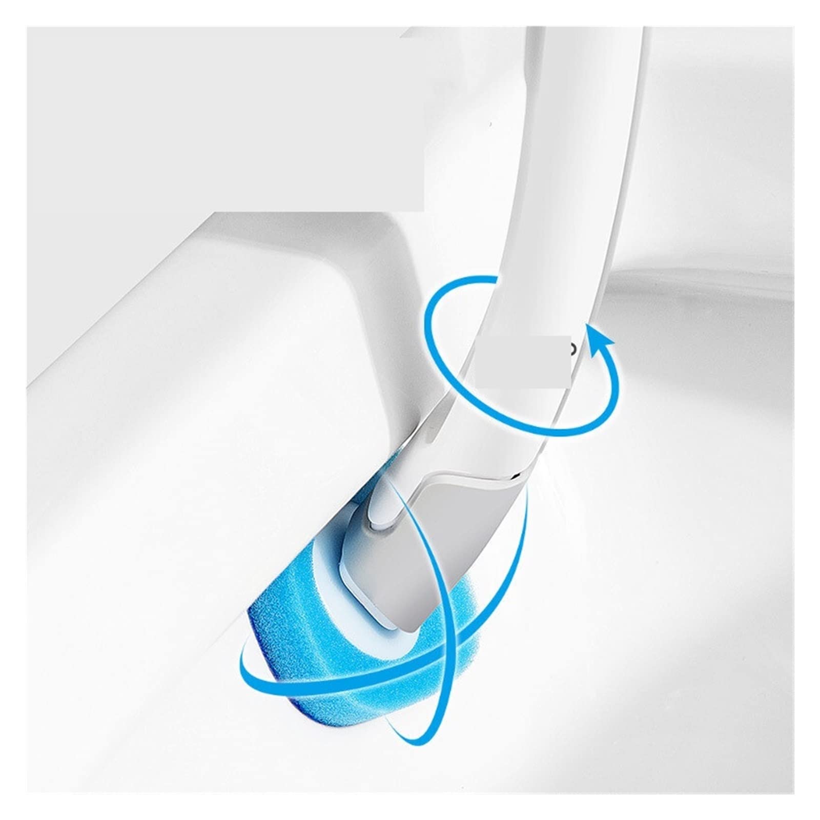 Spazzole igieniche e portabaste per la spazzola per toilette usa e getta con spazzola per pulizia del bagno a manico lungo con accessori per la toilette per la testa di pennello sostituibili