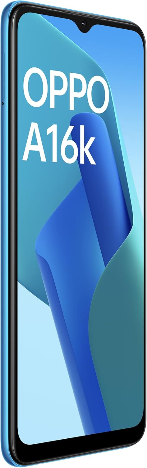 OPPO A16k Dual-SIM 32GB ROM + 3GB RAM (Only GSM | No CDMA) Factory Unlocked 4G/LTE Smartphone (Blue) - International Version