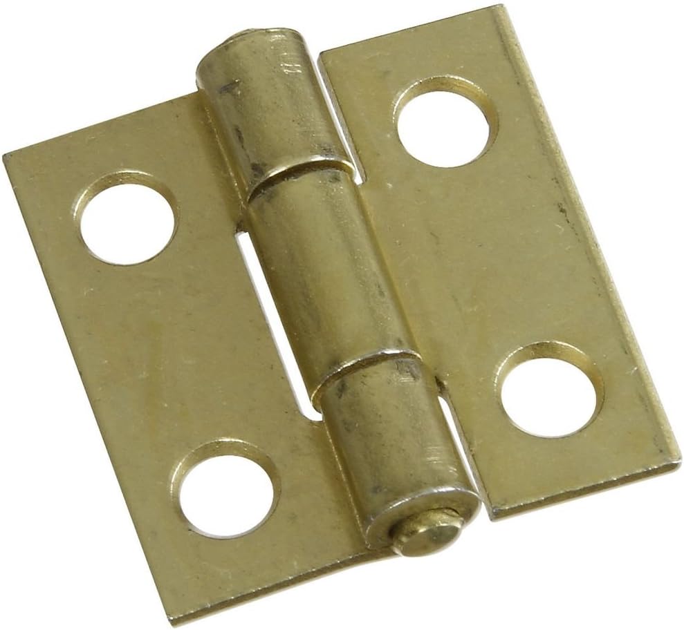 National Hardware N145-946 V518 Non-Removable Pin Hinges in Brass, 2 pack
