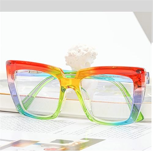 Miniatura 6 de ojo de gato Transición fotocrómico arco iris marco progresivo multienfoque gafas de lectura para mujeres gafas de sol cuadradas lectores