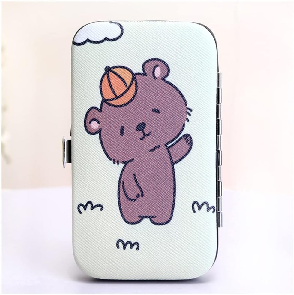 Nail Clipper Set Nail Care Set Nail Clipper Set Nail Care Set Grooming Set Home Applicable Travel Portable Nail Clippers 7-Piece Manicure Beauty Kit Foot, Hand & Nail Care (Color : D) (B)