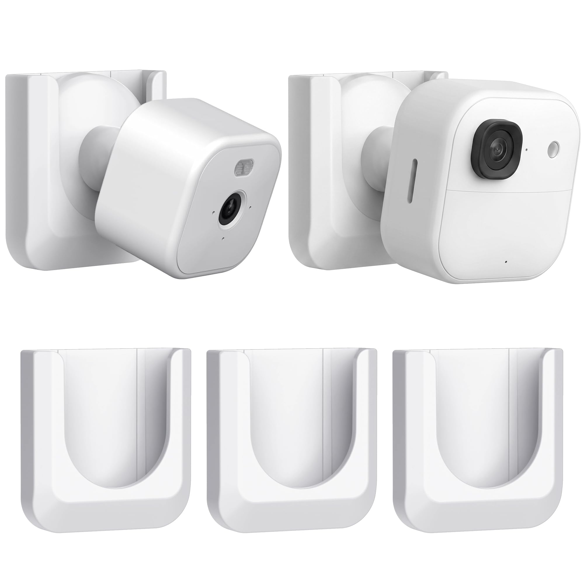 Blink Mini 2 No Drill Wall Mount Bracket for Blink Mini 2/Blink Outdoor 4/Blink Indoor Camera,No Screw Adhesive Blink Camera Mount for Blink Indoor Outdoor Camera 3Pack (Camera Not Included),White