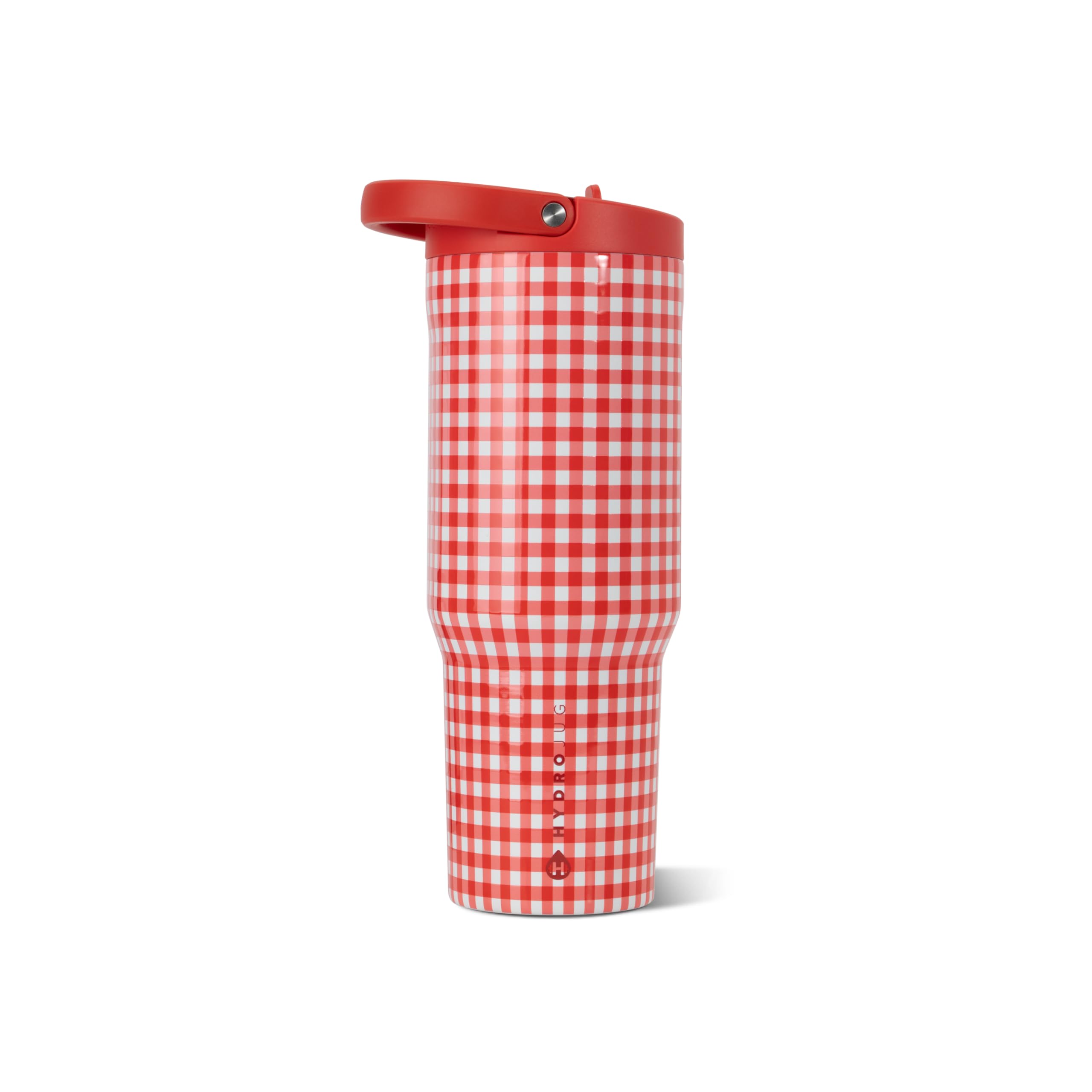 HydroJug Sport - Stainless Steel Tumbler with Straw, Vacuum Insulated, 32oz Leakproof Water Bottle, Ergonomic Design, Reusable, Dishwasher Safe, Rubber Base, Durable for Gym or Outdoors, Summer Picnic