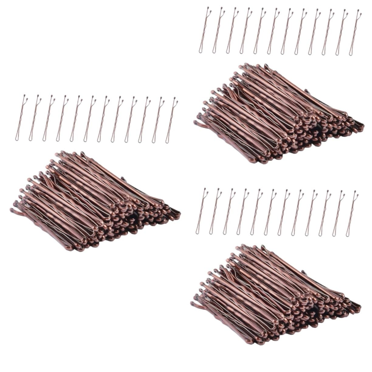 Didiseaon 600 Piezas clip de onda poli curva tu cabello boda pasadores de pelo horquillas negras accesorios para el cabello para mujeres Gancho alambre de acero Acortar Decorar novia Metal