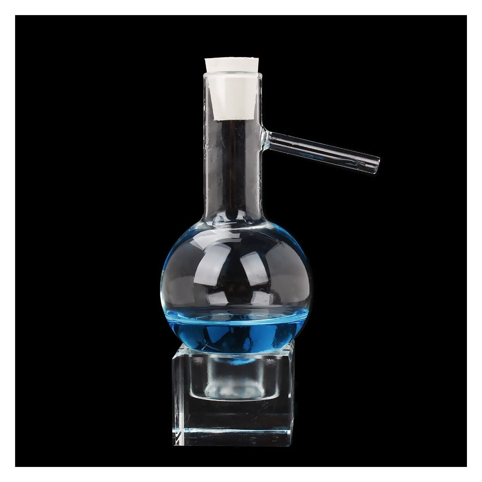 Aparato de destilación de aceite esencial de laboratorio, con tubería de condensador Distilación del hogar Distillero de alcohol, destilador de agua Purificador Kits de cristalería, equipo de experime