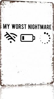 Tech Humor Icon Metal Sign 8x12 Inch for Game Room Wall Decor | Funny Tech Humor Plaque, Dorm and Home Office Decor, Gamer Gift for Tech Enthusiasts