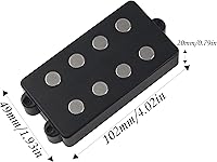 Vista 5 de Noiseless Good Balance - Pastilla de bajo de 4 cuerdas compatible con bajo (negro)