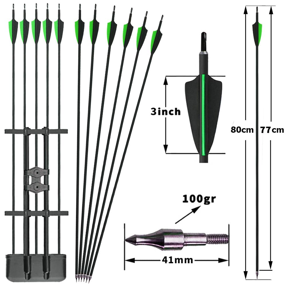 Set Arco Ricurvo Takedown per Adulti Set Kit Tiro con l'arco adulti 60 pollici 25-55 libbre Arco Ricurvo professionale da caccia Kit Completo per Tiro con l'Arco con Frecce