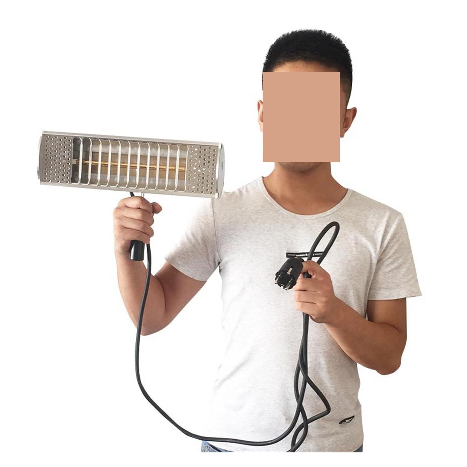 Lampa Utwardzająca, 1000W Samochodowa Lampa Grzewcza Na Podczerwień Do Utwardzania Farby Ręczna Lakieru Suszarka Krótkofalowa Naprawy(B)