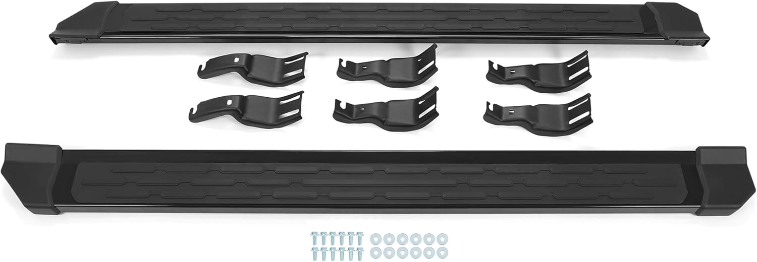 KUAFU Running Boards Side Step Compatible with 2021-2025 Ford Bronco 4-Door Step Bars Tube Nerf Bar Powder Coated Black
