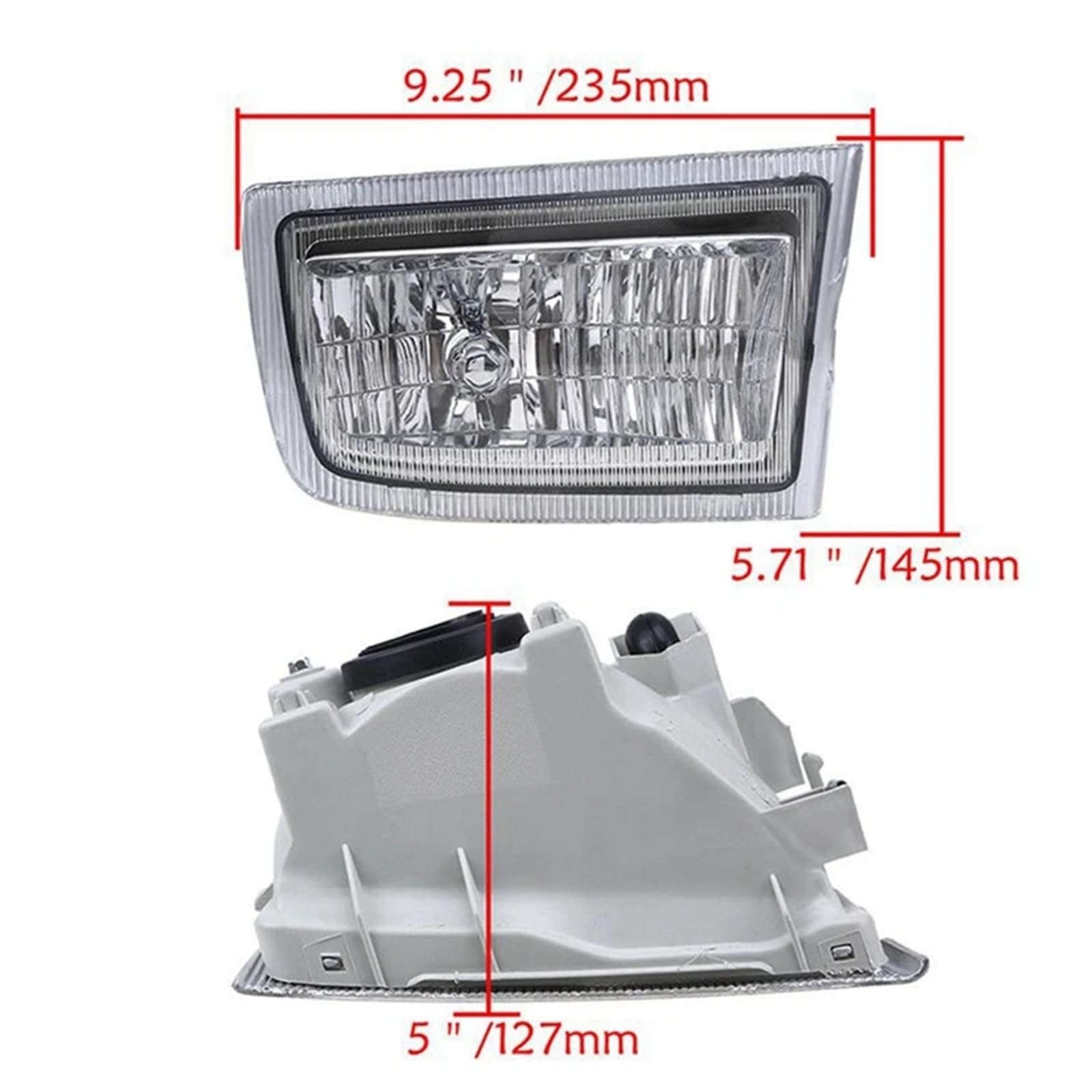 Conjunto de luces antiniebla for parachoques delantero, sin bombilla, for Toyota, for Land Cruiser, for Prado 90, for FJ90, 1996-2003, 3400