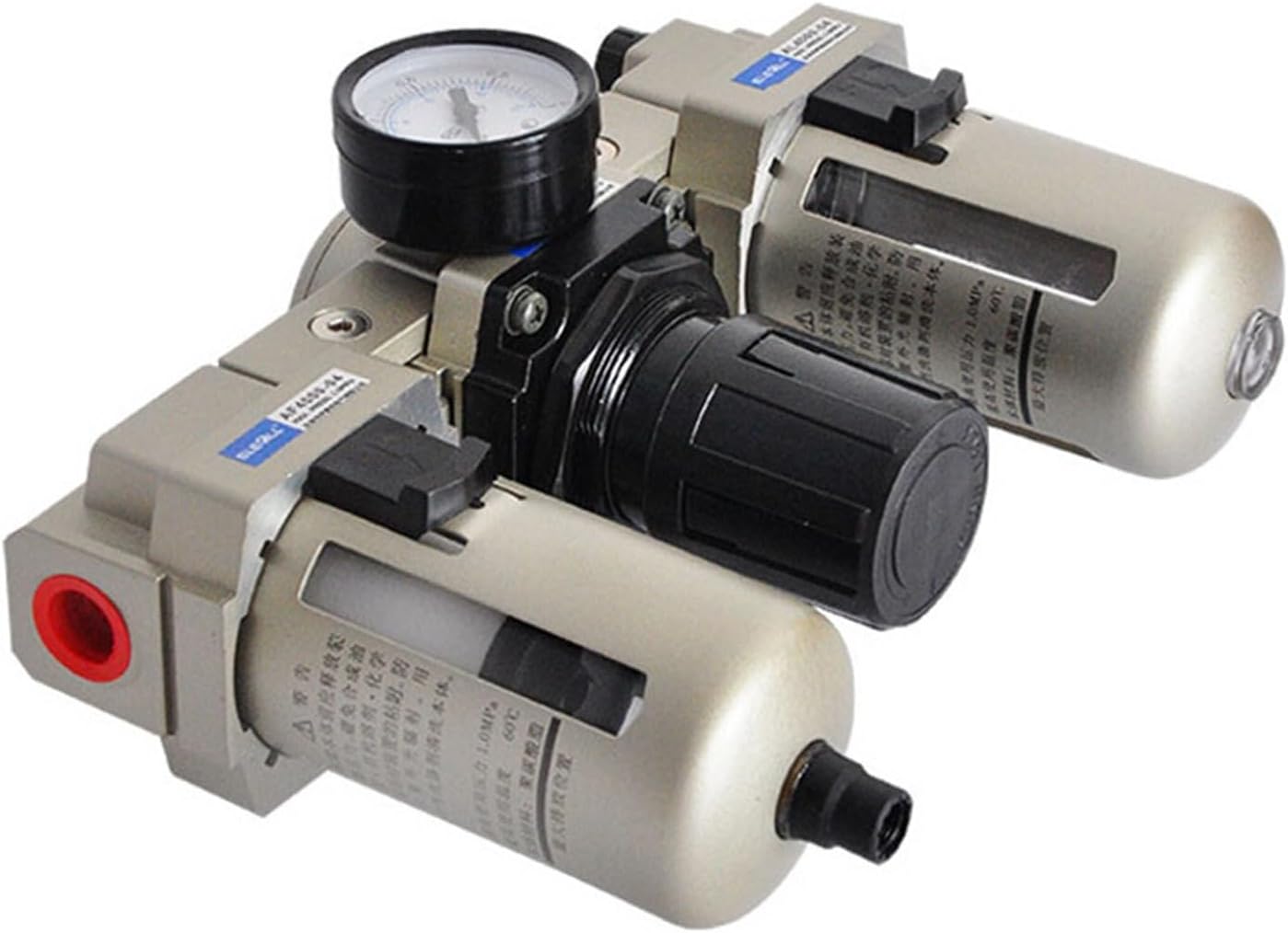 AC4000-04 1/2" inch Pneumatic FRL Air Filter Regulator Air Service Unit Oil-Water Separator Atomized Lubricator Filtrator