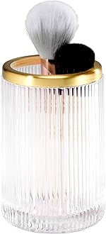 Nicole Miller - Tumbler, Glass Countertop Accessories, Dorm Room Essentials (Louise Collection, Clear)