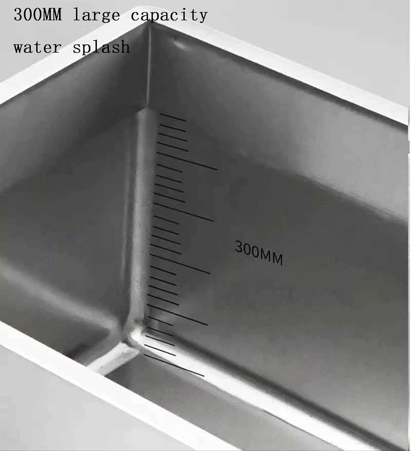 Professional Commercial Stainless Steel Mop Pool, Household Rectangular Mop Pool with Shelf, Sink Mop Pool, Removable Hook (45 * 41 * 110cm)