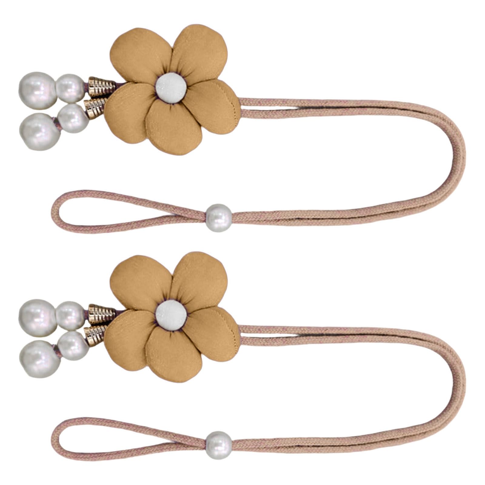 Xjdzineq Curtain Tiebacks Decorative Holdbacks Retro Flower Curtains Buckles Rope Drapery Holdbacks Home Decors Tieback