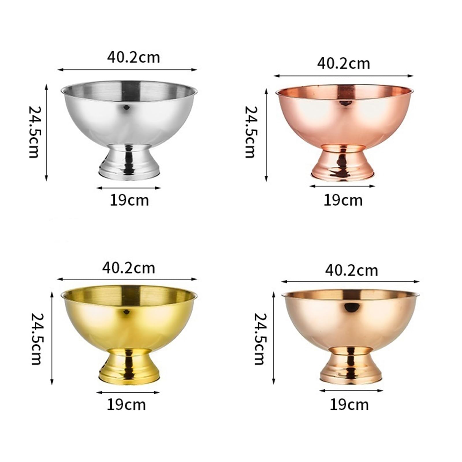 Portabilidad Tina grande for bebidas con cubo de hielo acero inoxidable | For botellas de vino, champán o cerveza.(Silver)