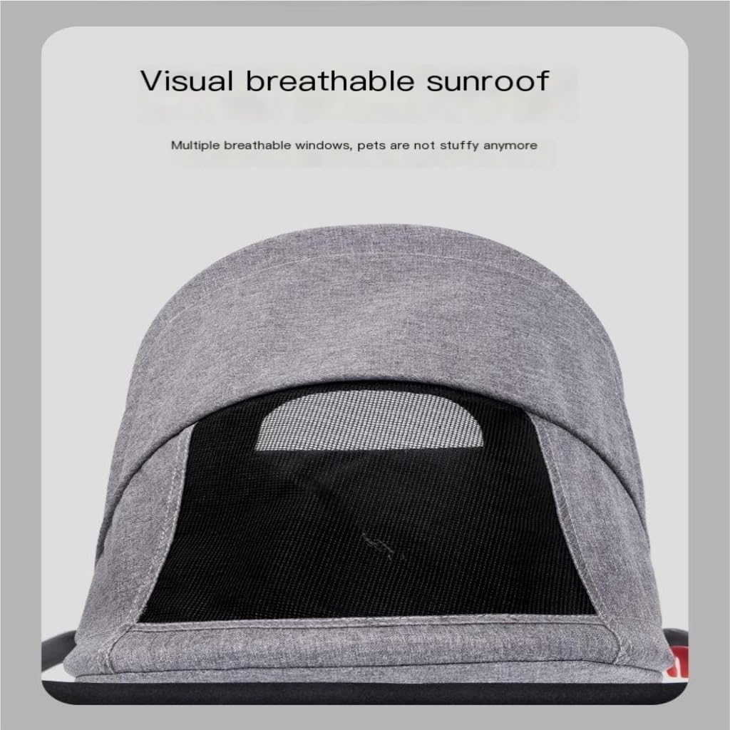 Pet Strollers Pet Stroller, Dog Stroller, Cat Stroller, One-Click Folding, Quick Installation, Two-Way Pet Stroller Pet Stroller Medium(Brown)