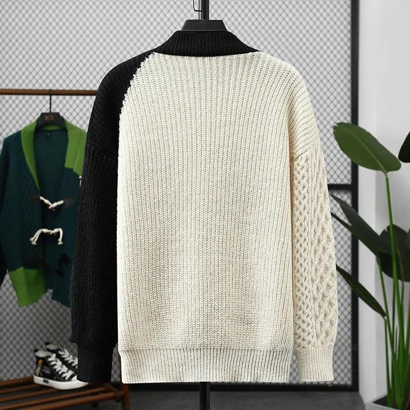 Sweaters Men Winter Letter Pattern Thick Sweater Men Student Sweaters Autumn Men's Knitted Cardigan3