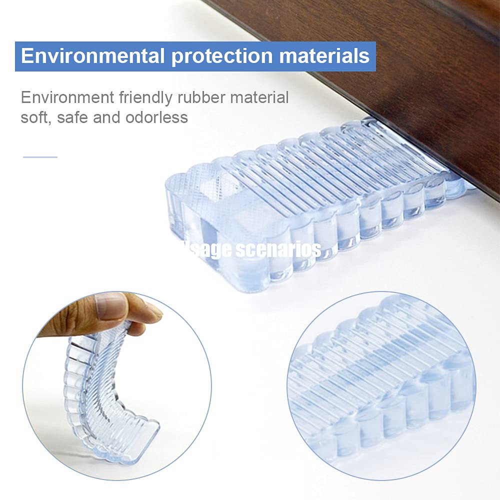 95sCloud Türstopper Boden - Höhenverstellbarer Gummi Keil Mit Halterung