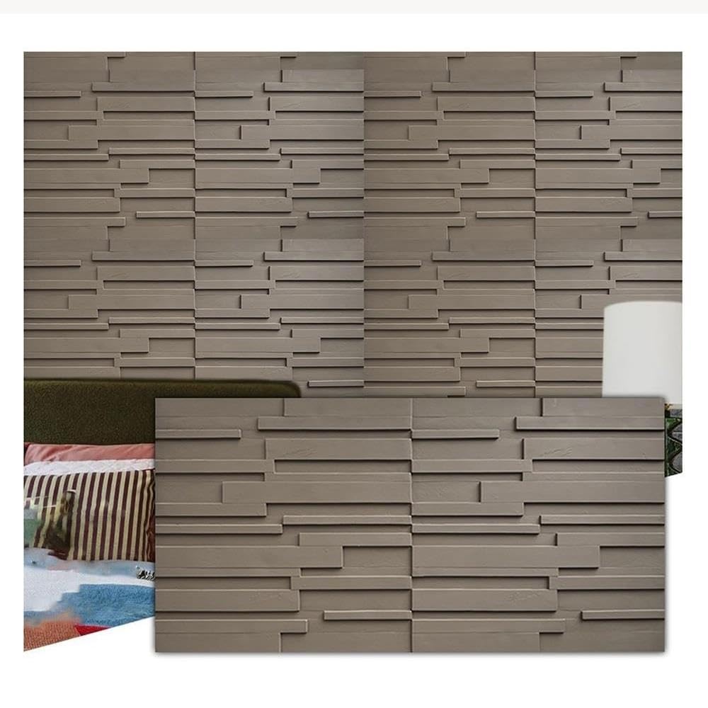 Pannelli murali 3D effetto pietra per interni, Rivestimento murale leggero