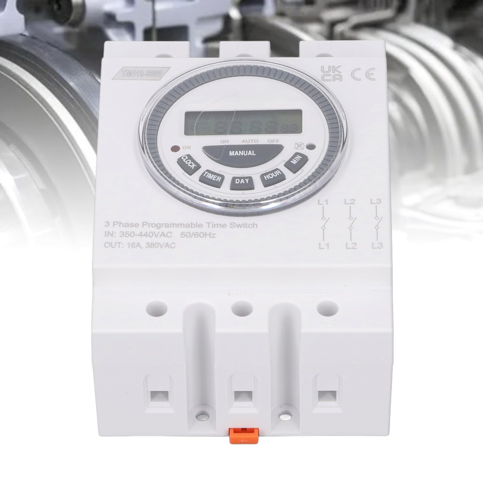 Ejoyous Zeitschaltuhr, PC-Flammhemmender, Programmierbarer Power-Timer-Schalter 16 A, 18 Ein-Aus-Einstellungen, 7-Tage-24-Stunden-Steuerung, für Wasserpumpen-Poolbeleuchtung, Bewässerungsaquarien