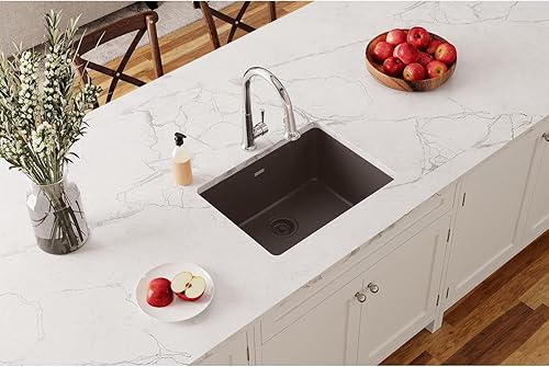 Miniatura 2 de Elkay Fregadero de montaje inferior, de una cavidad, clásico de cuarzo, ELGU2522MC0