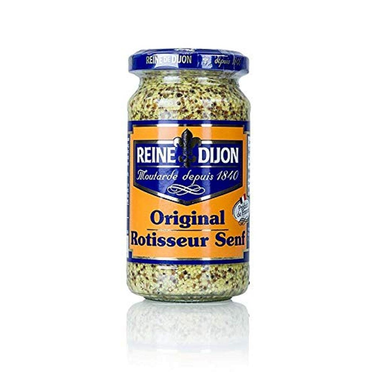 Reine de Dijon - Rotisseur Senf, pikant, aus braunen Senfkörnern, 200 ...