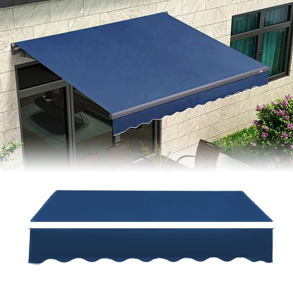 Housse de pare-soleil en polyester imperméable et résistant pour grand auvent de terrasse