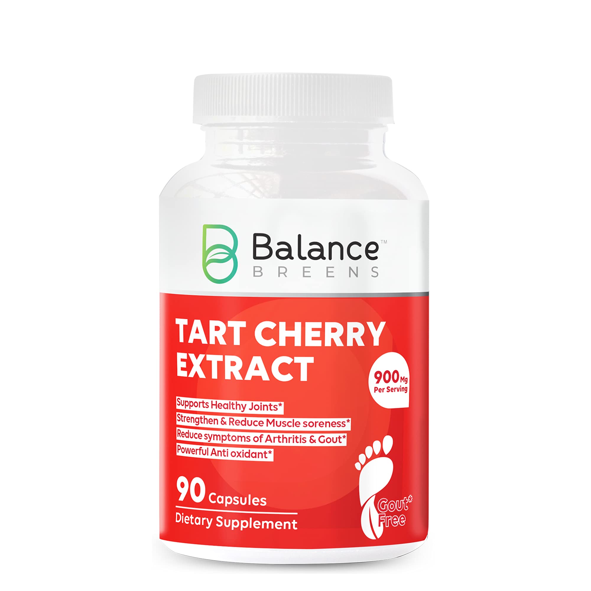 Buy Balance Breens Tart Cherry Extract 900mg Supplement 90 NonGMO s