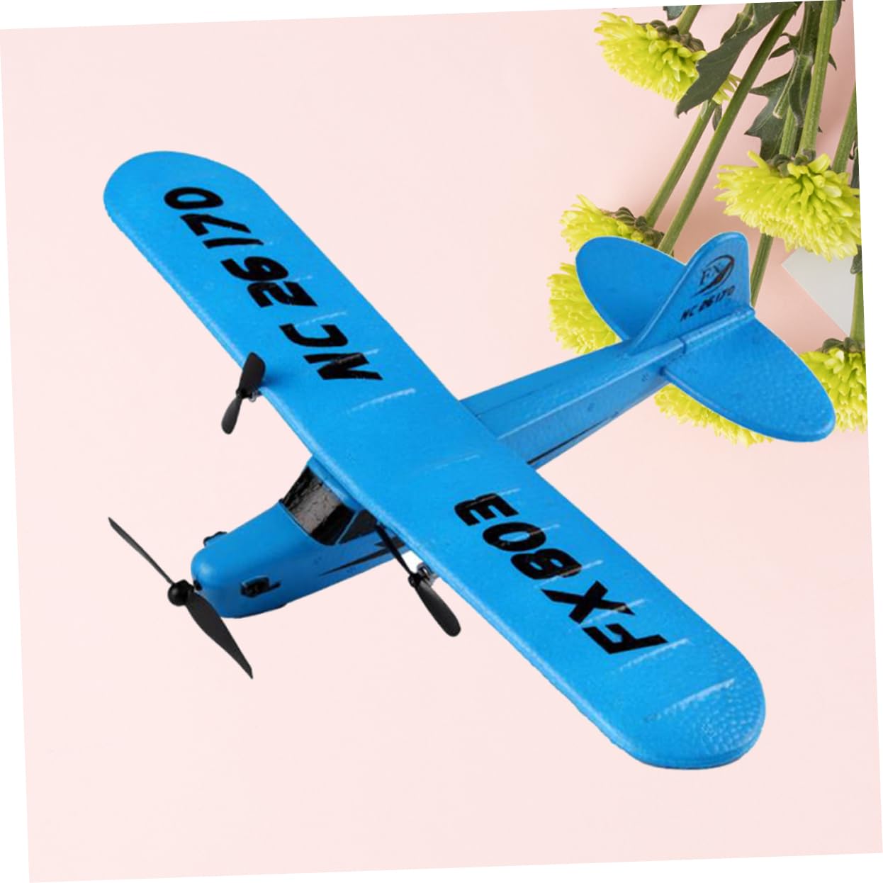 TOYANDONA Avión RC 2, 4 GHz Epp Modelo de Avión de Alas Fijas Azul