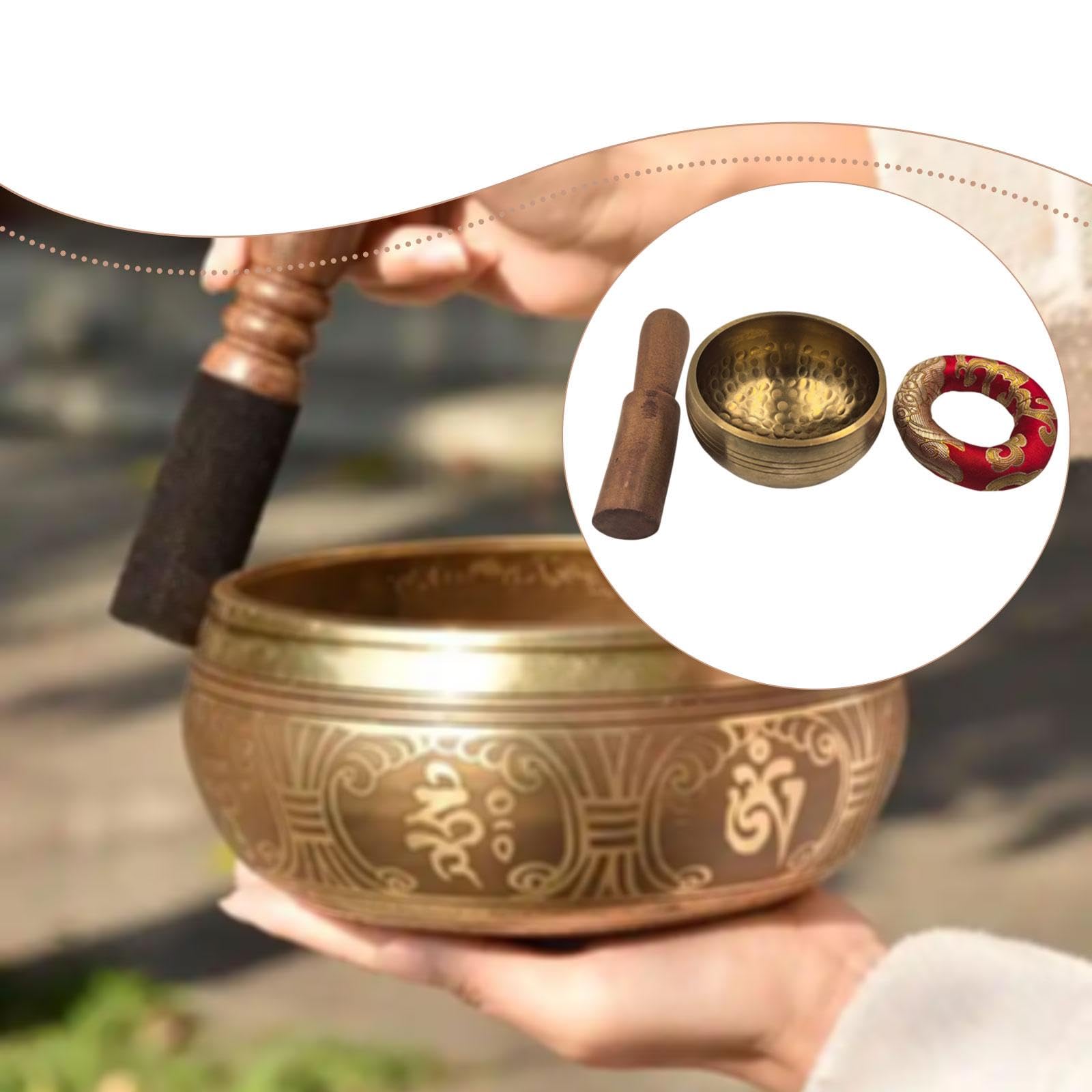 Set di Campane Tibetane per Decorazione, Ornamento Multifunzionale, Strumento Autoregolante, Diametro 8 Cm