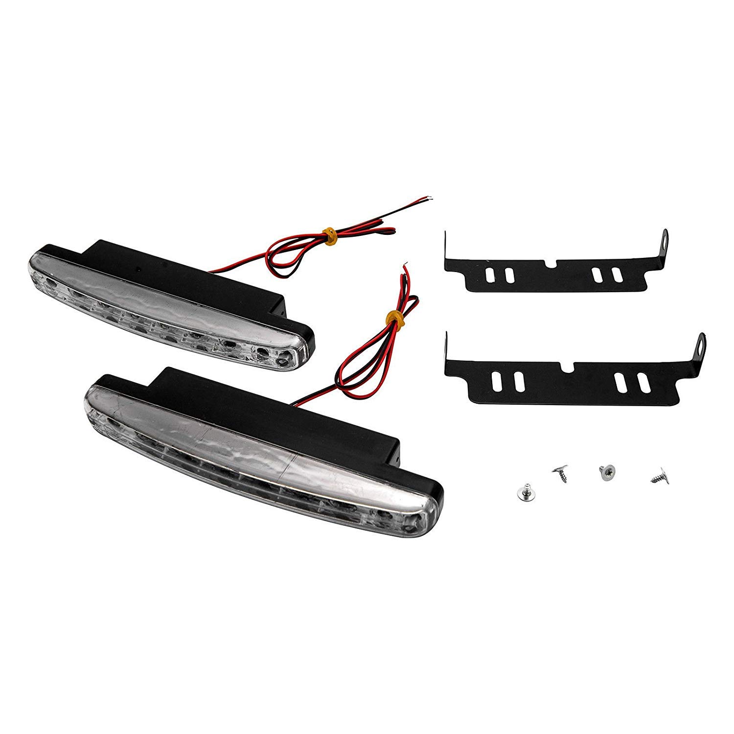 Luci Diurne A LED Per Auto | Set 2 Luci Super Luminose 8 LED Bianchi - Impermeabili E Multifunzione Per Maggiore Sicurezza - Foto 6