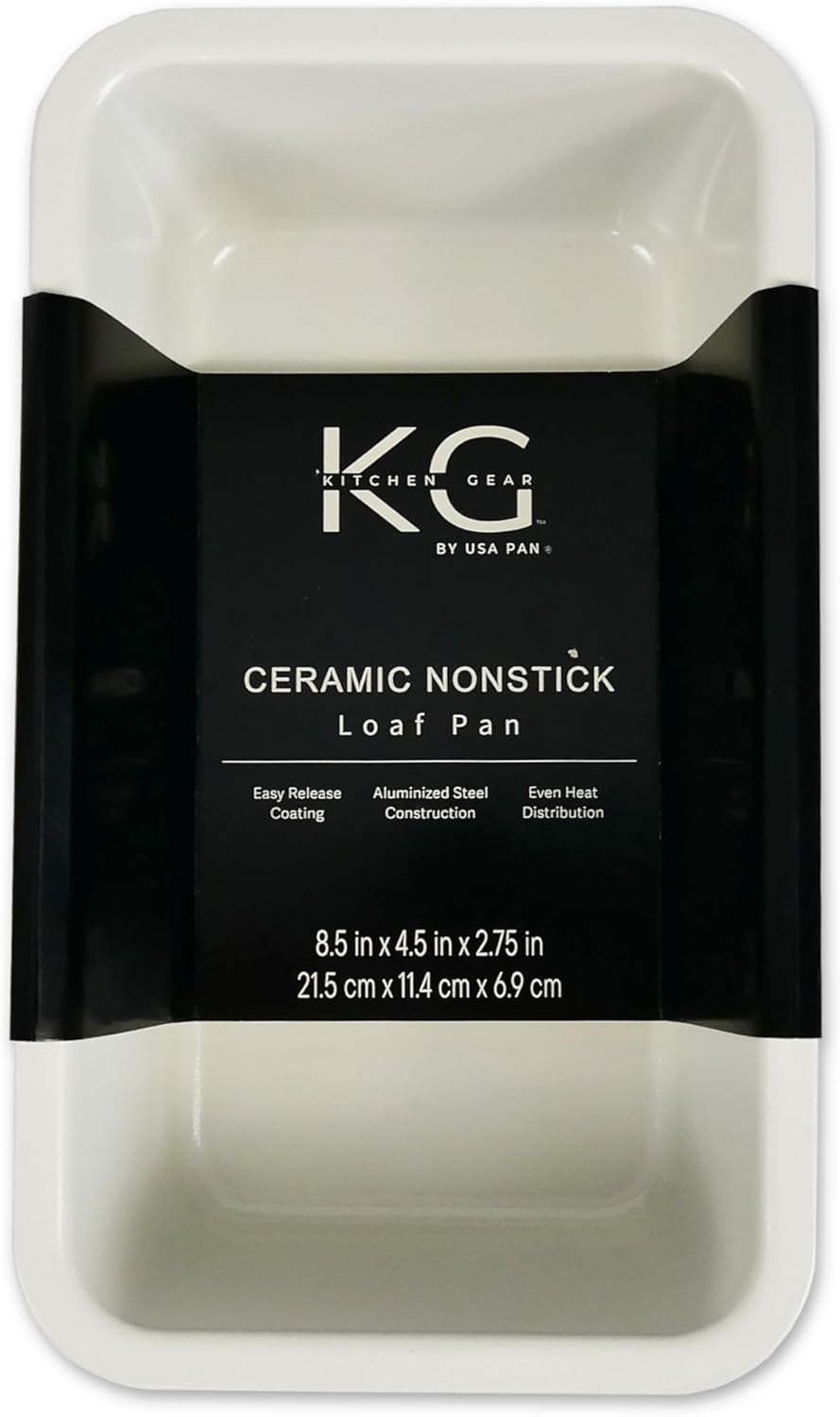 Kitchen Gear by USA Pan Nonstick Ceramic Small Loaf Pan