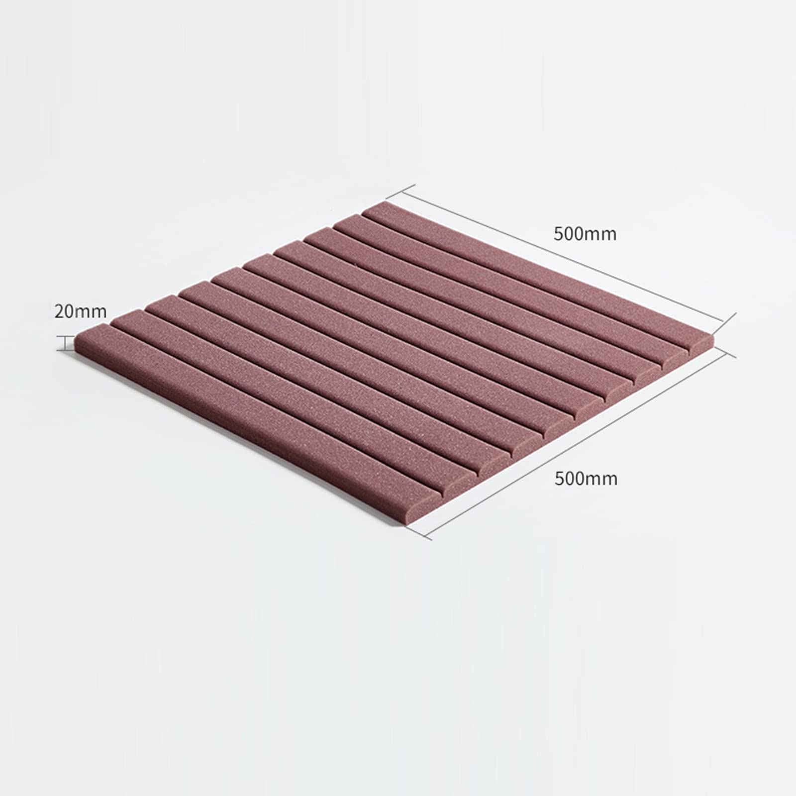 Paneles de espuma acústica para cine en casa, azulejos de espuma de alta densidad insonorizantes con cancelación de ruido, 50 x 50 x 5 cm, paneles de pared absorbentes de sonido, paquete de 2