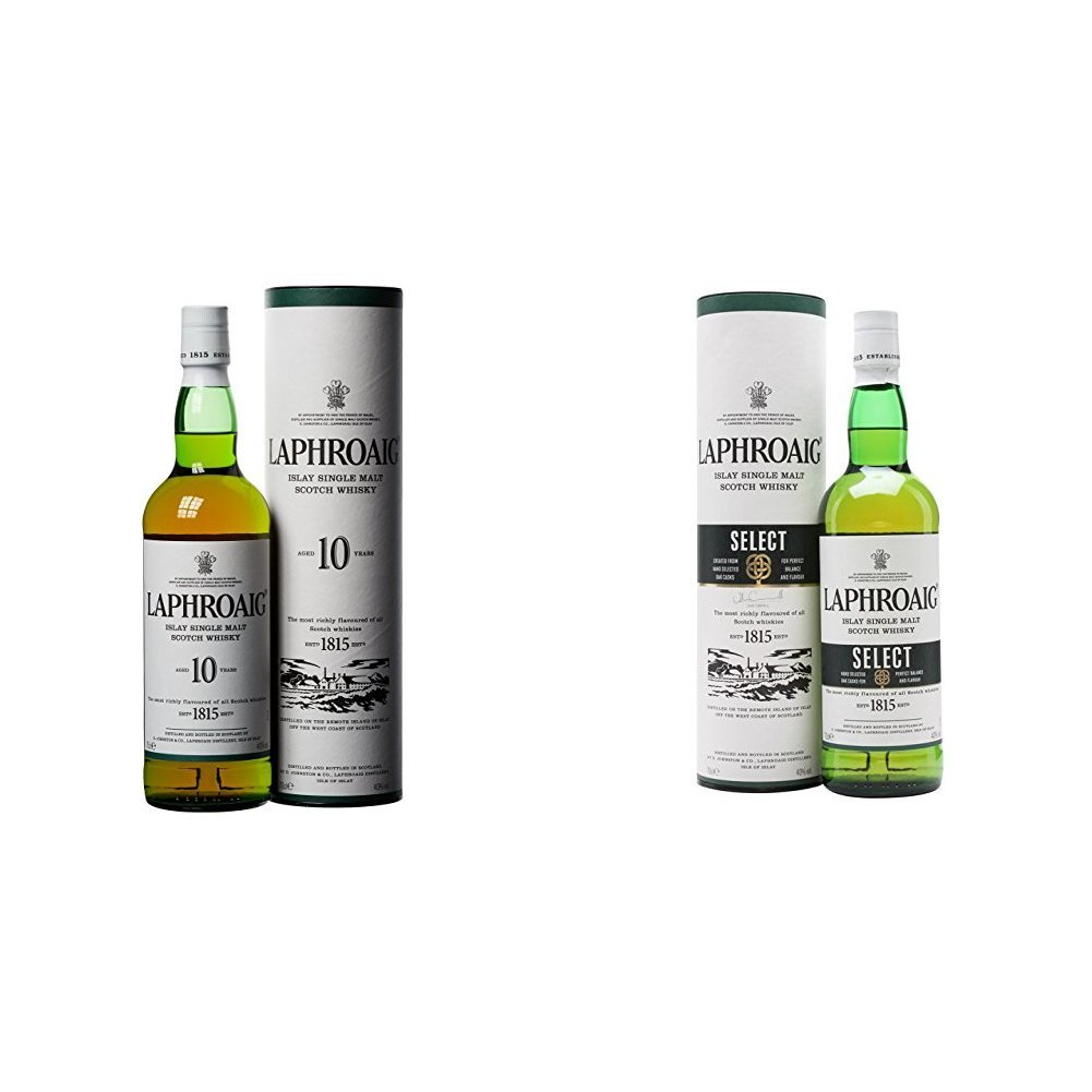 Laphroaig - Whisky Islay Single Malt, 10 años, 70 cl + Laphroaig - Whisky Select, 70 cl
