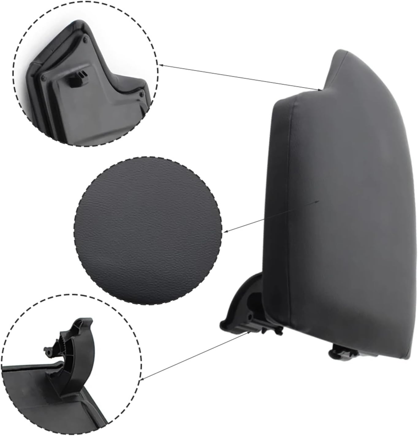 Center Console Cover Car Center Console Armrest Cover Lid PU Leather Fit for BMW 3 Series F30 LHD 2013-2019 51169235453 Middle Console Cover Lid