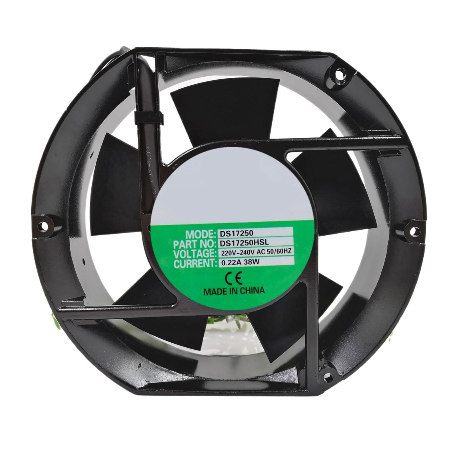 Lzikkgki One Color Ds17250hsl Ac 220V 0.22A 172X172x51mm 2-Wire Cooling Fan